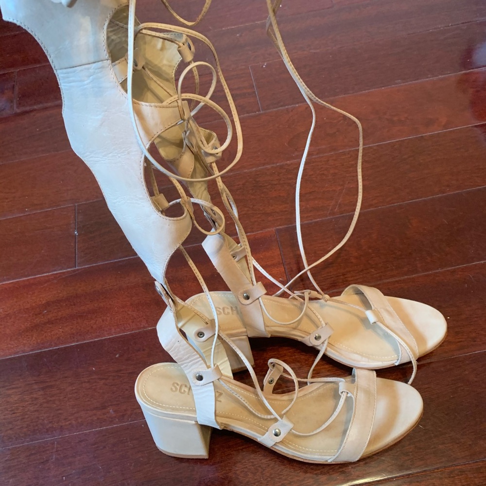 Schutz gladiator sandals.